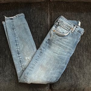 Agolde Sophie Distressed High rise skinny crop jeans